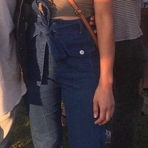 A. Calen Med Wash Bell Bottom Jeans Size 25